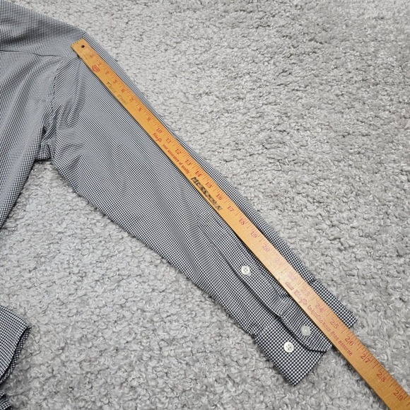 Mizzen Main Shirt Mens XXL Black White Check Button Spinnaker Trim Fit‎ Office - Picture 10 of 11